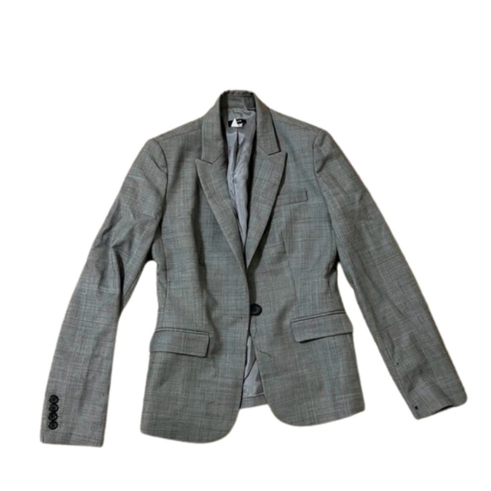 JCREW Grey Striped Blazer